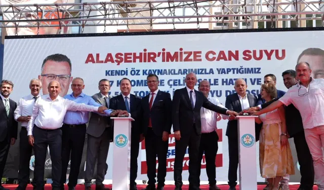 Manisa Alaşehir’in 20 yıllık su sorunu tarihe karıştı