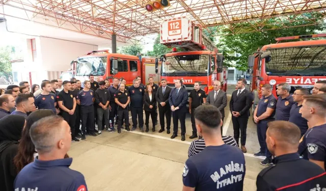 Manisa'da Başkan Dutlulu'dan itfaiyecilere ziyaret