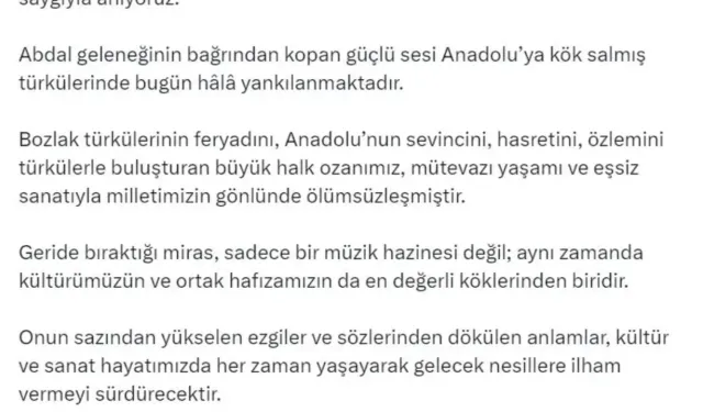 Neşet Ertaş, Vefatının 13. Yılında Saygıyla Anıldı