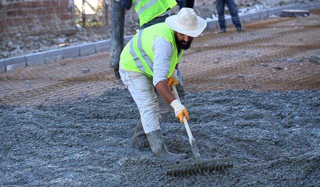 Demirci'de üst yapı çalışmaları tüm hızıyla devam ediyor