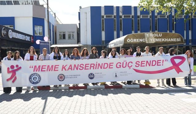 Ege Üniversitesi'nde meme kanseri farkındalık çalışması