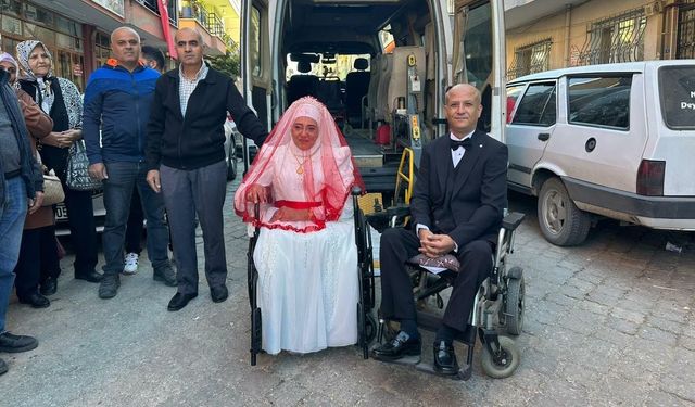 Engelsiz Yaşam Aracı bu kez gelin arabası oldu