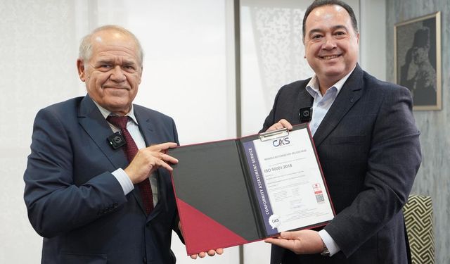 Manisa Büyükşehir Belediyesi ISO 50001 Sertifikası aldı