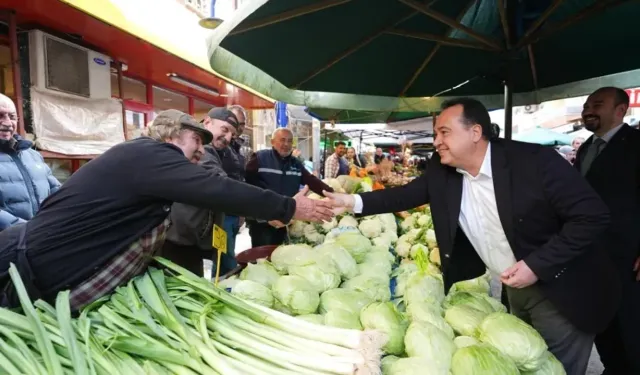 Başkan Dutlulu'dan Karaköy pazarı'na ziyaret:
