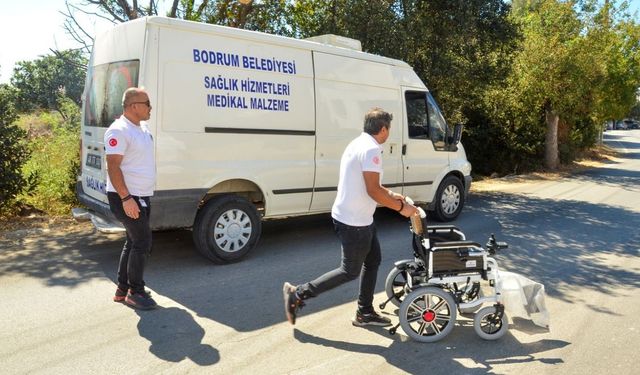 Bodrum Belediyesinden akülü sandalye, bakım ve onarım desteği