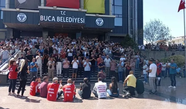 Buca Belediyesi'nde işçiler iş bıraktı