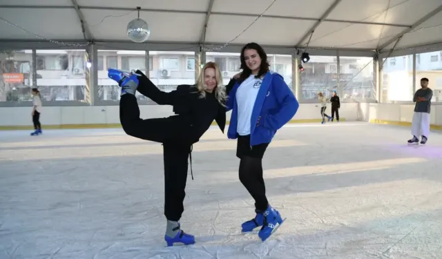 Buz pisti ve festival alanına büyük ilgi