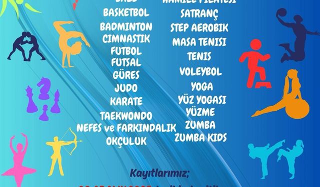 Denizli'nin yeni dönem spor kursu kayıtları başlıyor