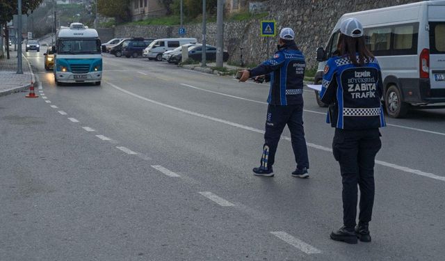İzBB Zabıtası'ndan dronlu takip