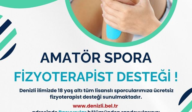 Amatör sporculara Büyükşehir'den fizyoterapist desteği