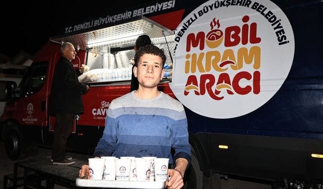 Denizli Büyükşehir'in mobil ikramları rekor kırdı