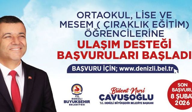Denizli Büyükşehir'in ulaşım desteği büyüyor