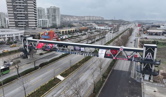 Denizli'de yeni yaya üst geçidi açılıyor