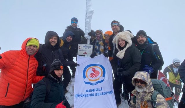 Kazıkbeli Savaşı anısına Honaz Dağı'na zirve tırmanışı