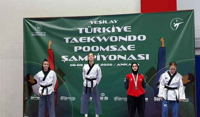 Edremit'in gururu Ecrin Yanıt'tan Türkiye Şampiyonluğu