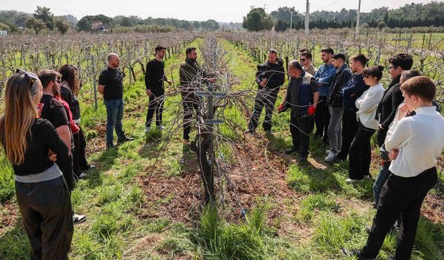 Buca'nın bağlarında geleceğin ziraat mühendisleri yetişiyor