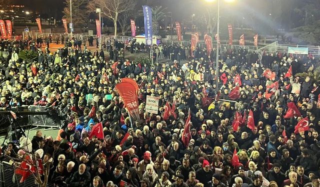 CHP Saraçhane'de büyük miting için toplandı