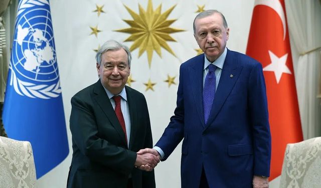 Erdoğan'dan Guterres'e Atatürk Barış Ödülü