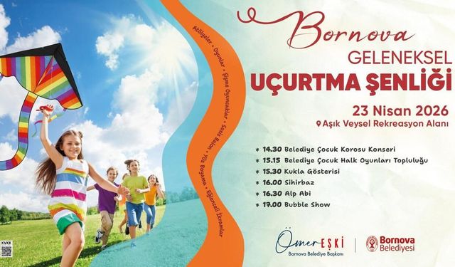 Bornova'da gökyüzü uçurtmalarla şenlenecek