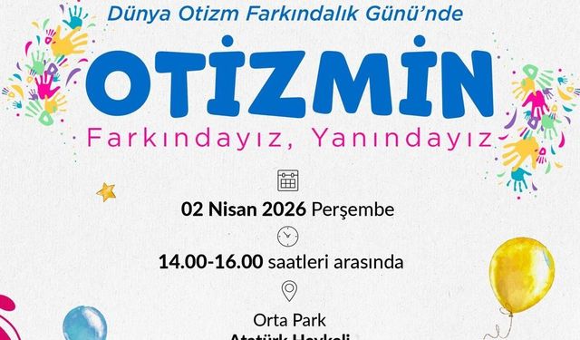 Turgutlu'da Otizm Farkındalık Günü'nde anlamlı buluşma
