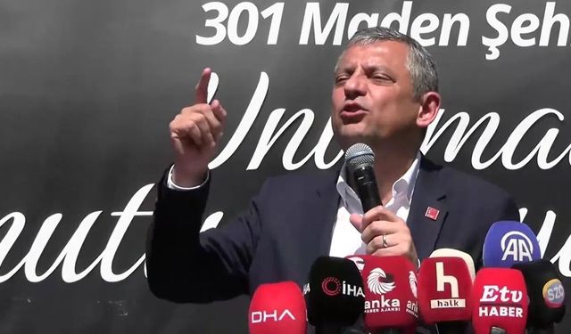 Özgür Özel Soma'da: 'Bu rejimi yerle bir edeceğiz'