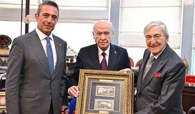 Rahmi Koç ve Ali Koç'tan Bahçeli'ye ziyaret