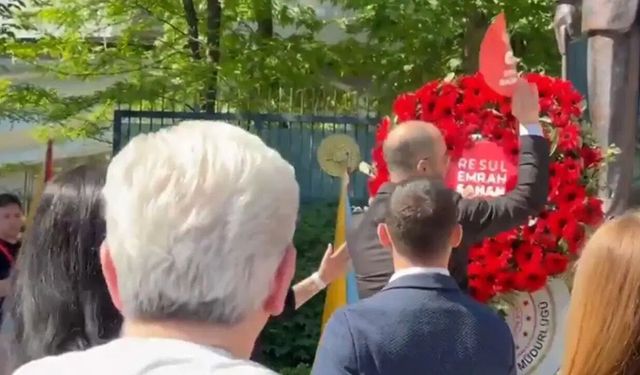 Şişli'de 19 Mayıs töreninde 'çelenk' gerginliği