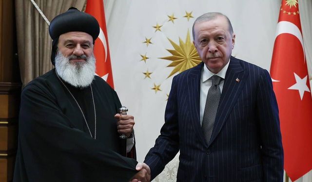 Erdoğan, Süryani Patriği Mor Efrem Kerim'i kabul etti