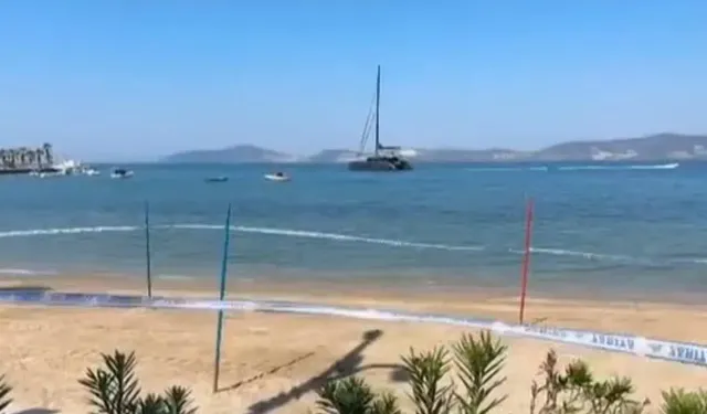 Güllük Halk Plajı tedbir amacıyla kapatıldı