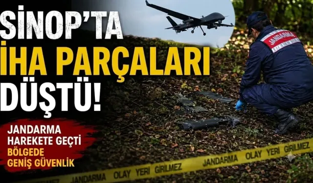 Sinop'ta ormanda İHA parçaları bulundu