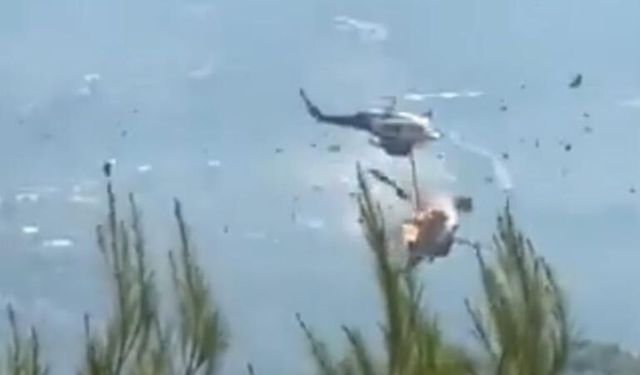 Yunanistan'da yangın söndürme helikopterleri çarpıştı