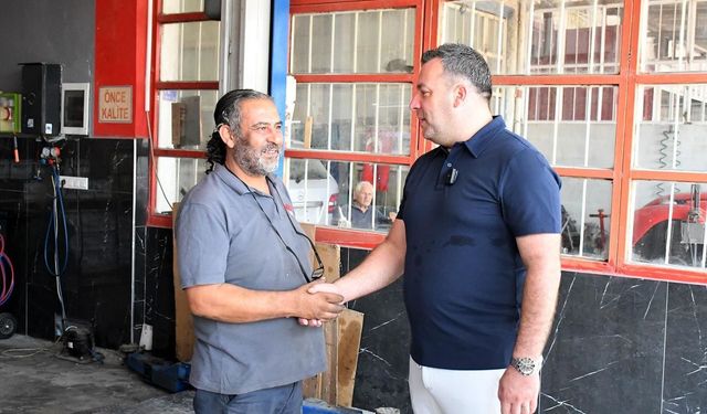 Başkan Vekili Demirtaş, sanayi sitesi esnafıyla bir araya geldi