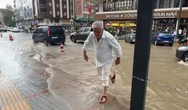 Rize'de sağanak etkili oldu: Su baskınları yaşandı