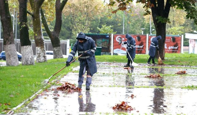Osmangazi Belediyesi'nden sonbahar temizliği