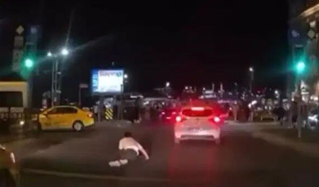 Yayaya çarpan sürücü kaçtı: Kaza kamerada