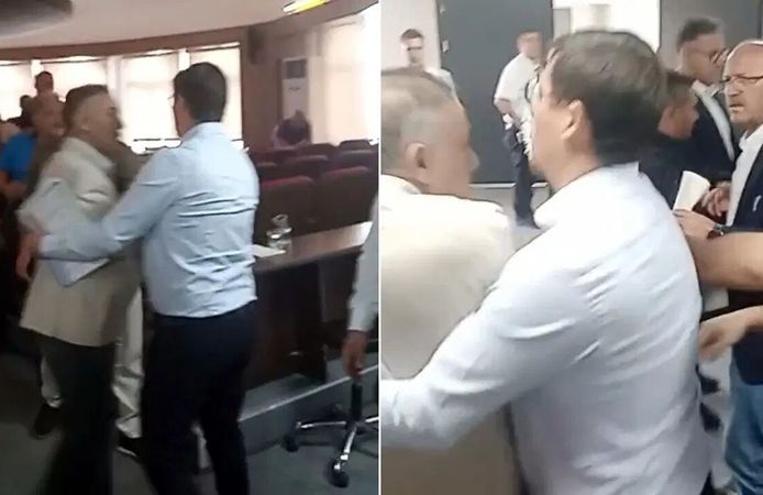 Edirne Meclisi'nde toplantı sonrası kavga
