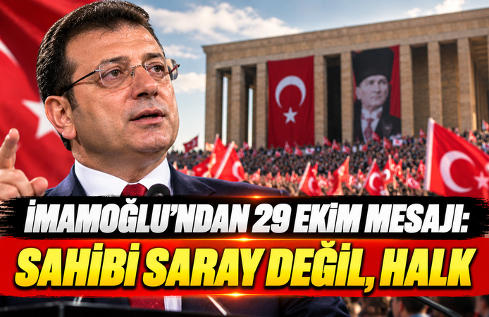İmamoğlu'ndan 29 Ekim mesajı: Sahibi saray değil, halk