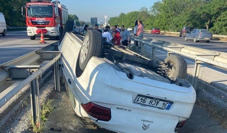 Balıkesir-Bursa kara yolunda trafik kazası: 2 yaralı