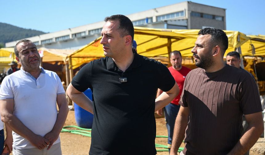 Başkan Eşki, Işıkkent Kurban Pazarı’nda incelemelerde bulundu