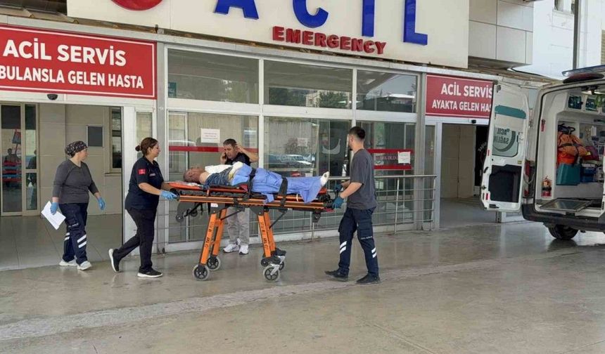Elektrik akımına kapılan işçi yaralandı