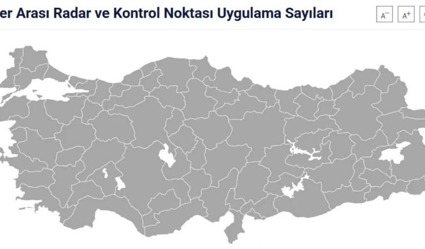 Gideceğiniz il için radar sayısını öğrenin: İşte iller arası radar sayıları