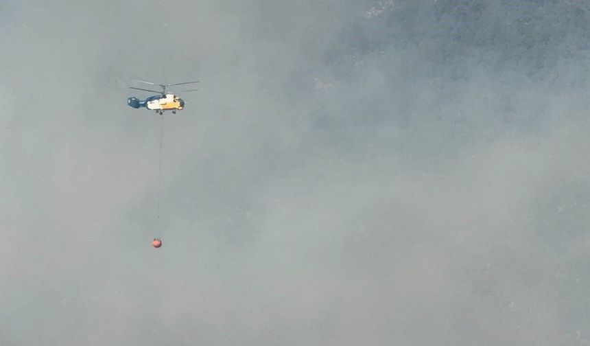 Kozan’daki orman yangını sürüyor, ekipler müdahale ediyor