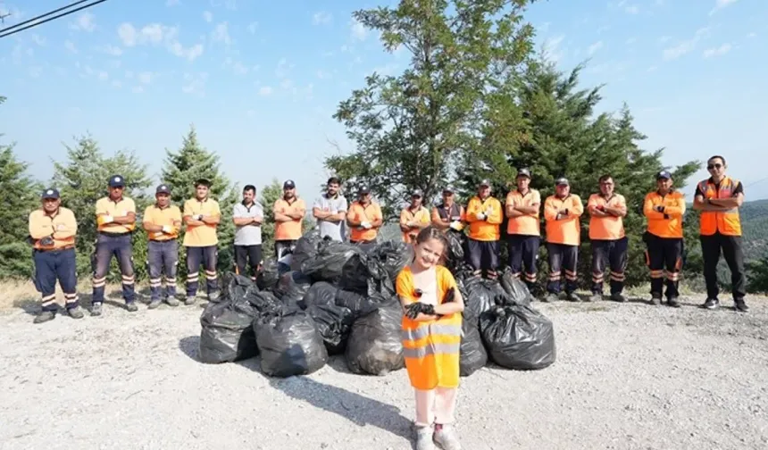 Denizli’de minik yürekten büyük temizlik hareketi