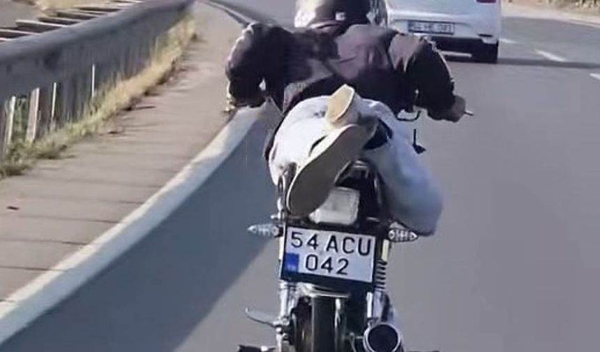 Yürekleri ağıza getiren tehlikeli sürüş...