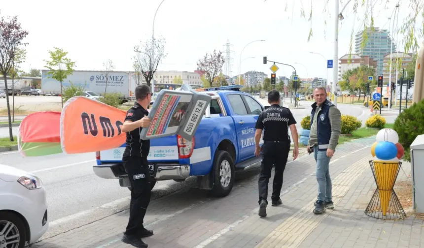 Bursa Nilüfer’de kaldırım işgallerine geçit yok