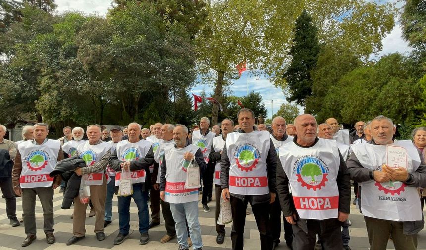 Artvin Hopa'da emekliler eylem yaptı