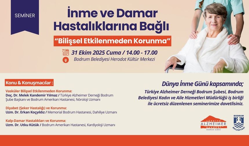 Bodrum Belediyesi'nden 'İnme ve Bilişsel Korunma' semineri