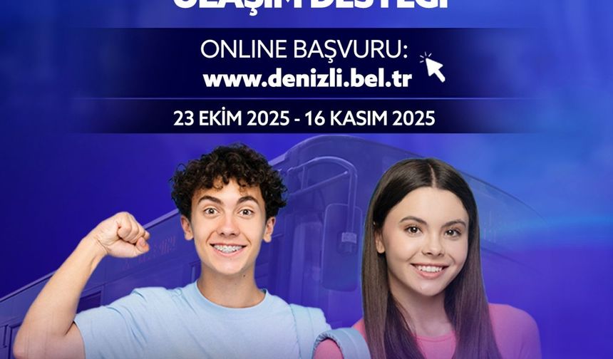 Denizli Büyükşehir'den gençlere ve çıraklara ulaşım desteği