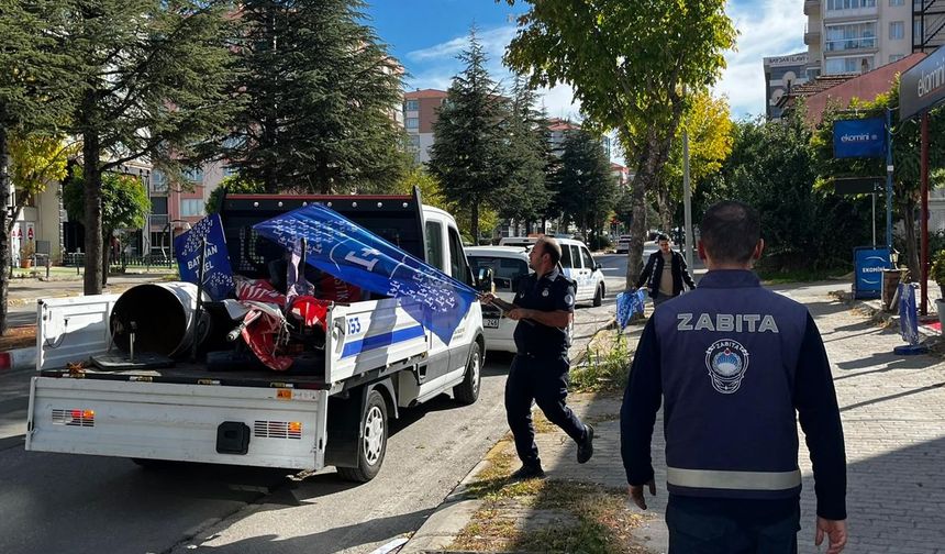 Uşak Belediyesi'nden 'Kaldırımlar Yayalarındır' denetimi