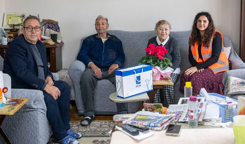 Kuşadası Belediyesi'nden Osman Amca'ya anlamlı ziyaret